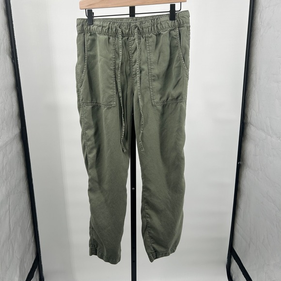 Sanctuary Pants - Sanctuary Lyocell Drawstring Utility Jogger Pants Olive Green Medium
